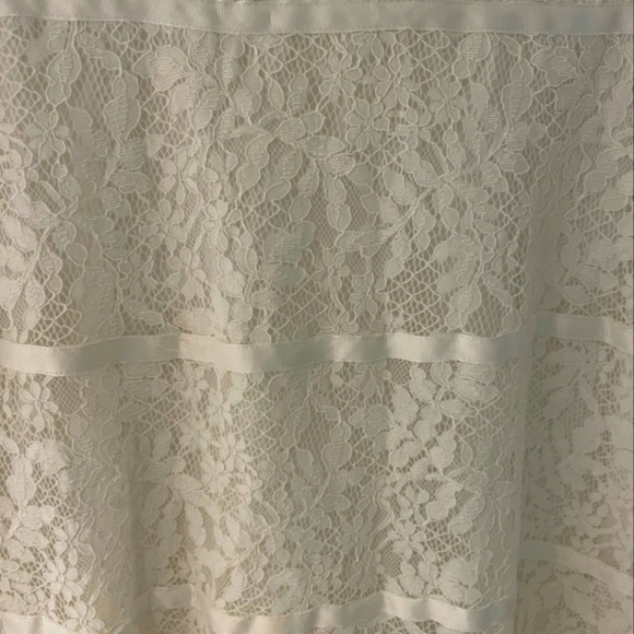 Nanette Lepore Preppy White Floral Lace Cotton Dress. Quiet Luxury. Size 8 - Picture 8 of 12